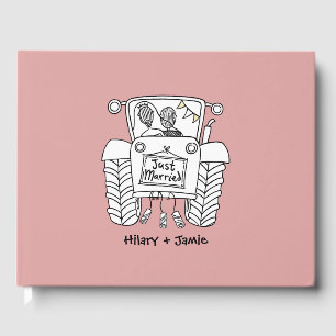 Personalised Tractor Country Farm Wedding Guest Book