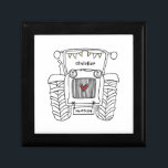 Personalised Tractor Country Wedding Best Man Gift Box<br><div class="desc">A tractor country farm wedding gift which can be personalised.
If you would like to change the size or font please click on the edit button to customise further.
The bunting in the tractor is in a subtle cream and white.</div>