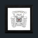 Personalised Tractor Country Wedding Bridesmaid Gift Box<br><div class="desc">A tractor country farm wedding gift which can be personalised.
If you would like to change the size or font please click on the edit button to customise further.
The bunting in the tractor is in a subtle cream and white.</div>