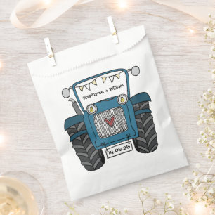 Personalised Tractor Country Wedding Favour Bag