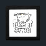 Personalised Tractor Country Wedding Gift Box<br><div class="desc">A tractor country farm wedding gift which can be personalised.
If you would like to change the size or font please click on the edit button to customise further.
The bunting in the tractor is in a subtle cream and white.</div>