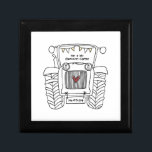 Personalised Tractor Country Wedding Gift Gift Box<br><div class="desc">A tractor country farm wedding gift which can be personalised.
If you would like to change the size or font please click on the edit button to customise further.
The bunting in the tractor is in a subtle cream and white.</div>
