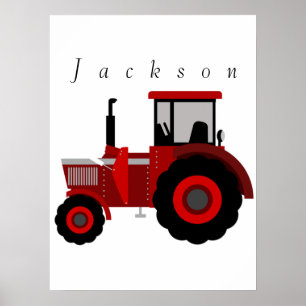 Personalised Tractor Poster