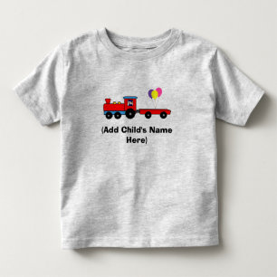 Personalised Train Birthday T-Shirt