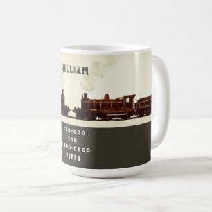 Personalised Train Lover Coffee Mug