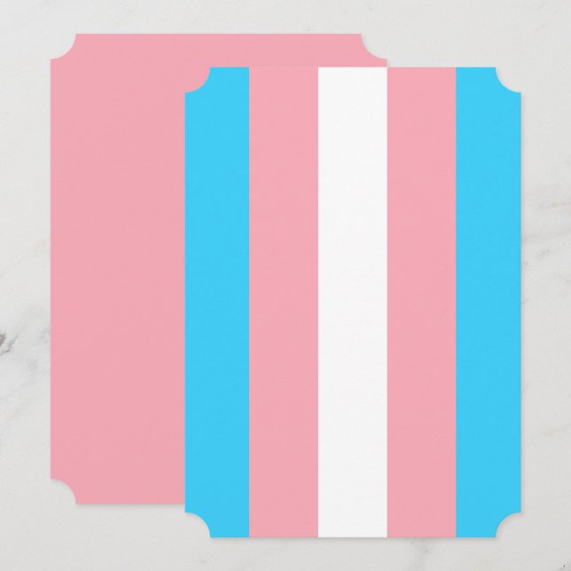 Personalised Transgender Flag (Front/Back)