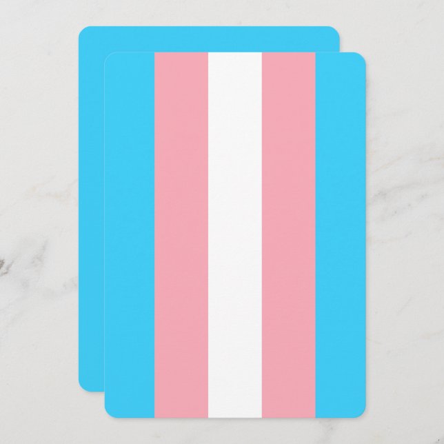Personalised Transgender Flag (Front/Back)