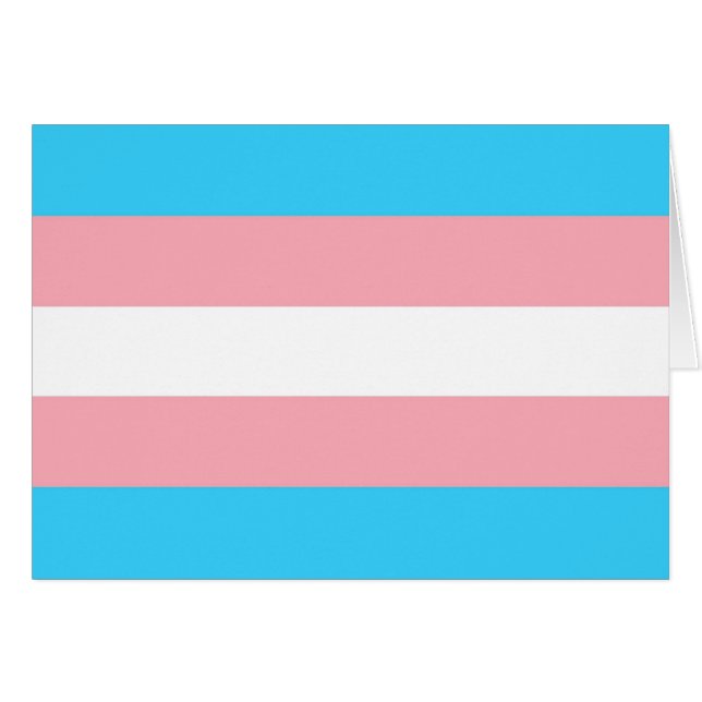 Personalised Transgender Flag (Front Horizontal)