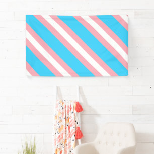 Personalised Transgender Flag Banner