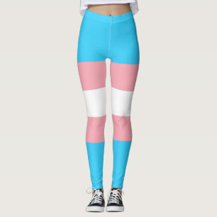Personalised Transgender Flag Leggings