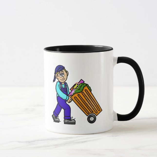 Personalised Trash Collector Mug (Right)
