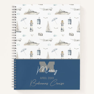 Personalised Travel Cruise and Sail Notebook