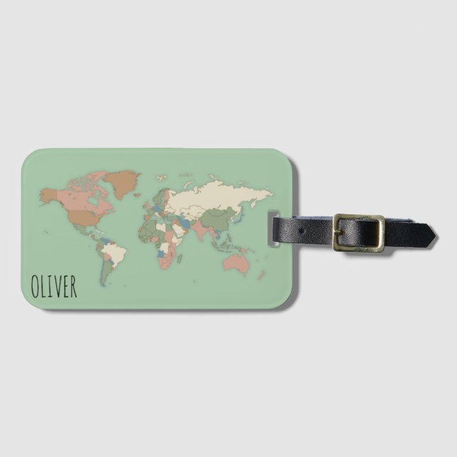 Personalised Travel Luggage Tag (Front Horizontal)