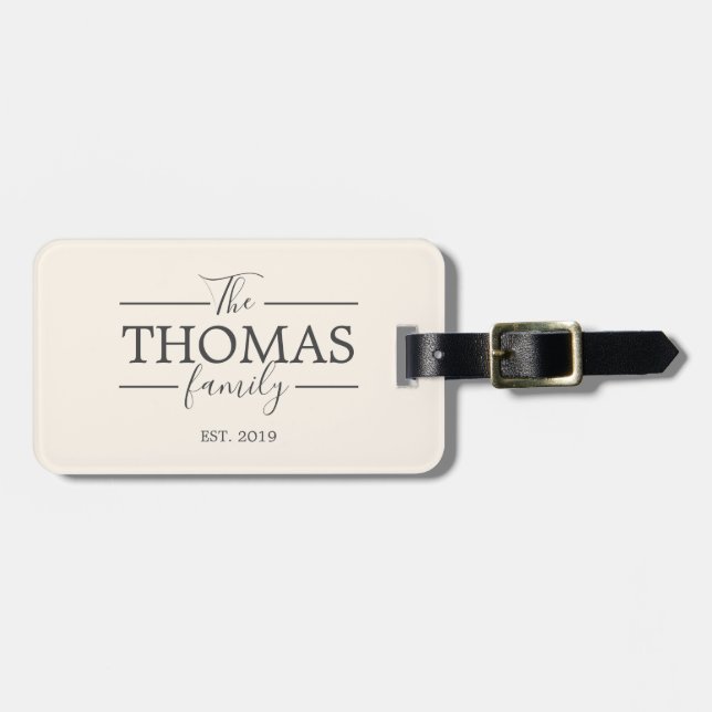 Personalised Travel Luggage VacationTag Luggage Tag (Front Horizontal)
