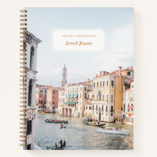 Personalised Travel Notebook Italy Custom Photo