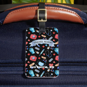 Personalised Travel Nurse Gift Work  Luggage Tag