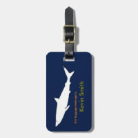 personalised travel white shark