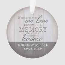 Personalised Treasured Memory Acrylic Ornament