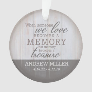 Personalised Treasured Memory Acrylic Ornament
