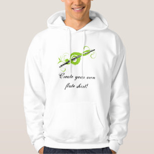 Personalised Treble Clef & Flute Hoodie