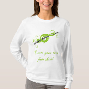 Personalised Treble Clef & Flute T-Shirt