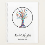 Personalised Tree of Life Planner<br><div class="desc">This stylish Planner is decorated with a Tree of Life mosaic design which was made of fragments of brightly coloured glass. 
Easily customisable with your name and the year.
Because we create our own artwork you won't find this exact image from other designers.
Original Mosaic © Michele Davies.</div>