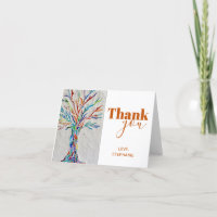 Personalised Tree of Life Thank You Card
