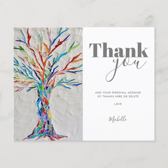 Personalised Tree of Life Thank You  Flyer (Front)