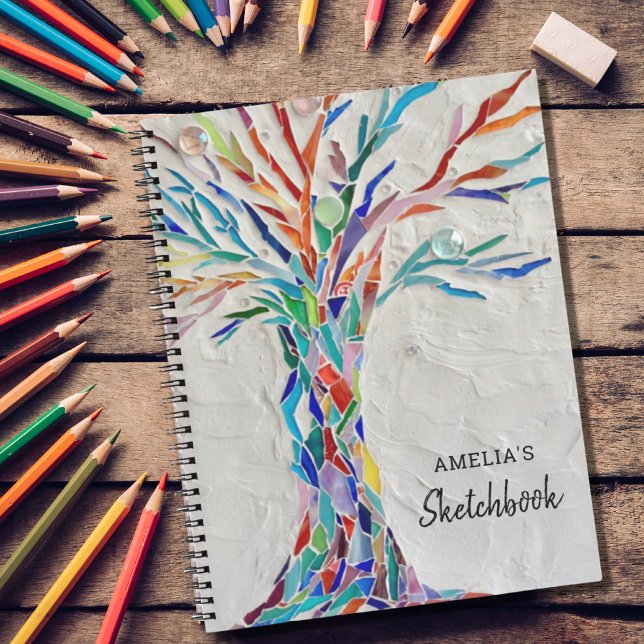 Personalised Tree Sketchbook Notebook (Creator Uploaded)