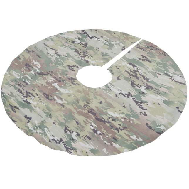 Personalised Tree Skirt Army OCP Camo Uniform Camo (Angled)