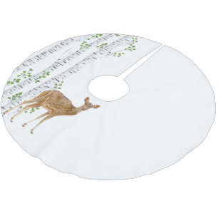 Personalised Tree Skirt Deer Doe Woodland Buck