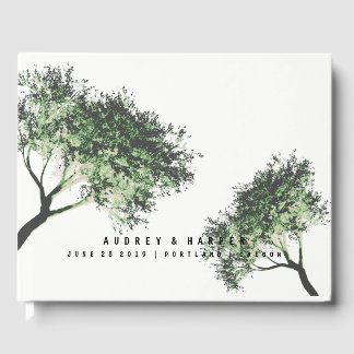 Personalised Trees Love Wedding Guest Book