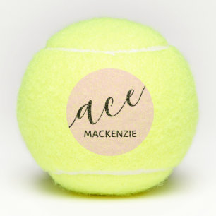 Personalised Trendy Modern Initials ACE Tennis Balls