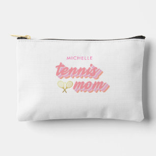 Personalised Trendy Tennis Mum Small Accessory Pouch