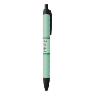 Personalised Triangle Pattern Black Ink Pen