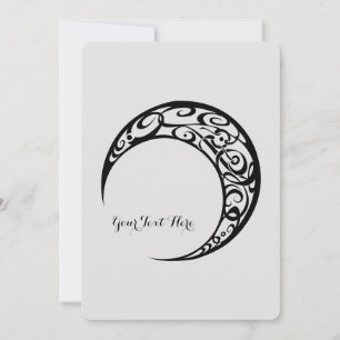 Personalised Tribal Moon Symbol Invitation