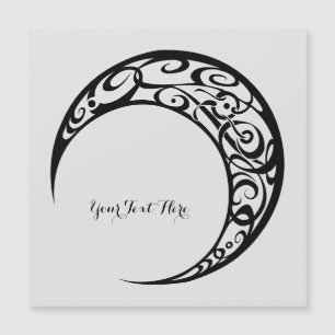 Personalised Tribal Moon Symbol Magnetic Card