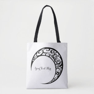 Personalised Tribal Moon Symbol Tote Bag