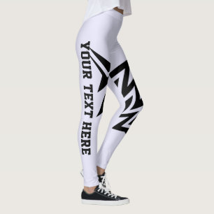 Personalised Tribal Star Design Lavender Leggings