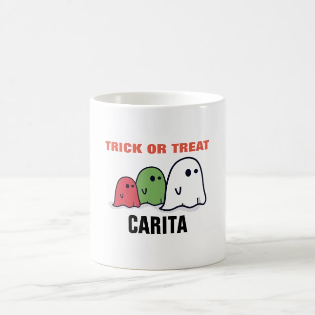 Personalised Trick Or Treat Coffee Mug (Center)