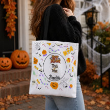 Personalised Trick or Treat Cute Halloween