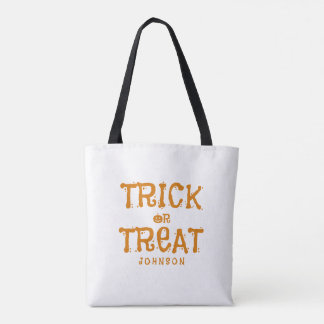 Personalised Trick or Treat Halloween Tote Bag