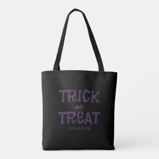 Personalised Trick or Treat Halloween Tote Bag