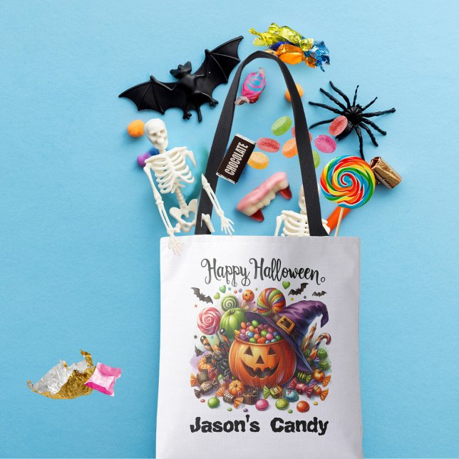 Personalised Trick Or Treat Tote Bag (Creator Uploaded)