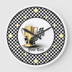 Personalised Trophy First Place Wall Clock