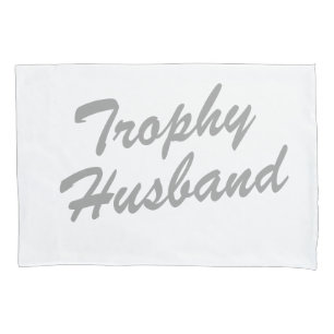 Personalised trophy husband pillowcase for groom