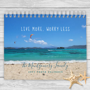 Personalised Tropical Beach 2027 Photo Calendar