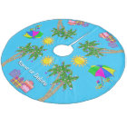 Personalised Tropical Beach Christmas Tree Skirt