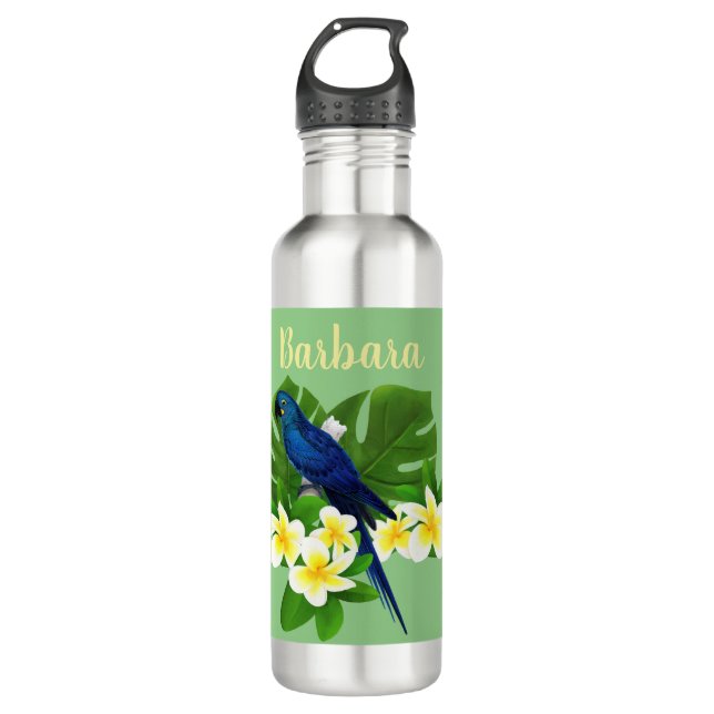 Personalised Tropical Bird Of Paradise 710 Ml Water Bottle (Front)