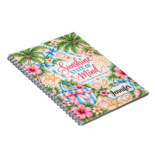 Personalised Tropical Coastal Travel Notebook